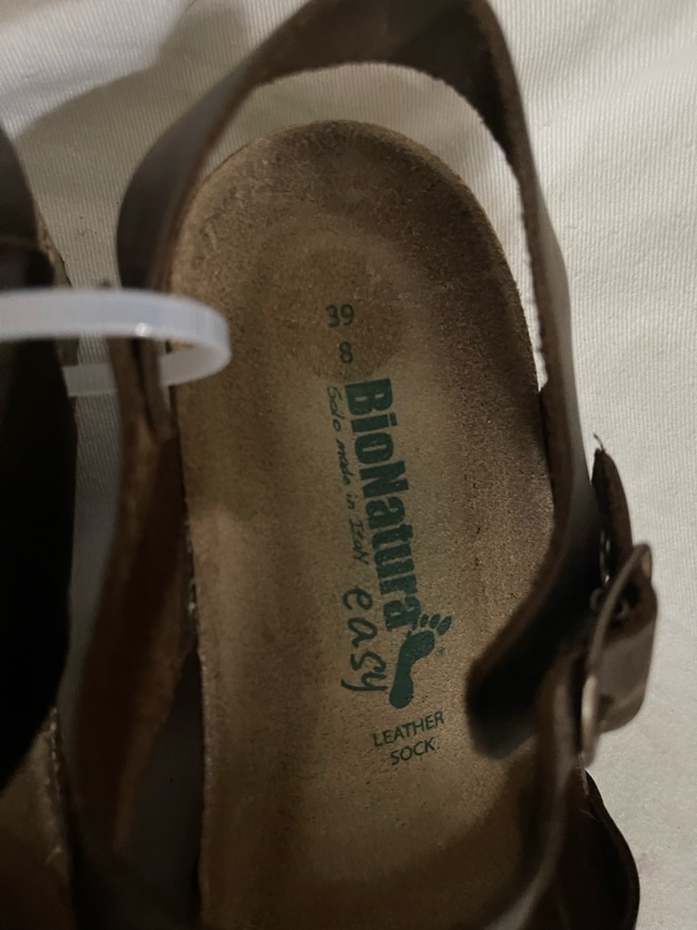 BIONATURA dark brown cork sandals/ shoes like new 39/8 - Picture 5 of 10